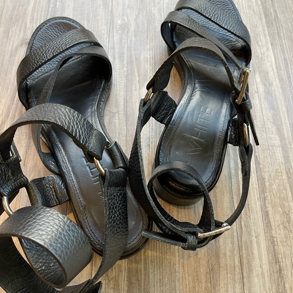 ASOS WHITE Lotus Chunky Leather Sandals - Picture 8 of 8